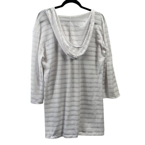Apt.9 Women Summer Top With Hood Color White Size L - Picture 2 of 12